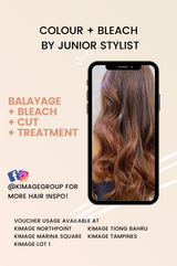 Balayage + Bleach + Cut + Treatment Service by Junior Stylist (E-Voucher)