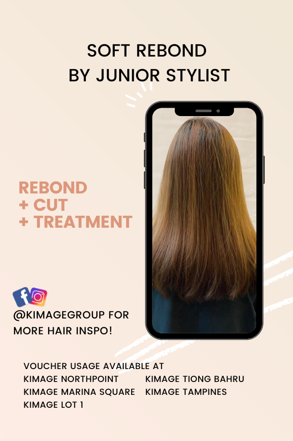 Soft Rebonding Service by Junior Stylists (E-Voucher)