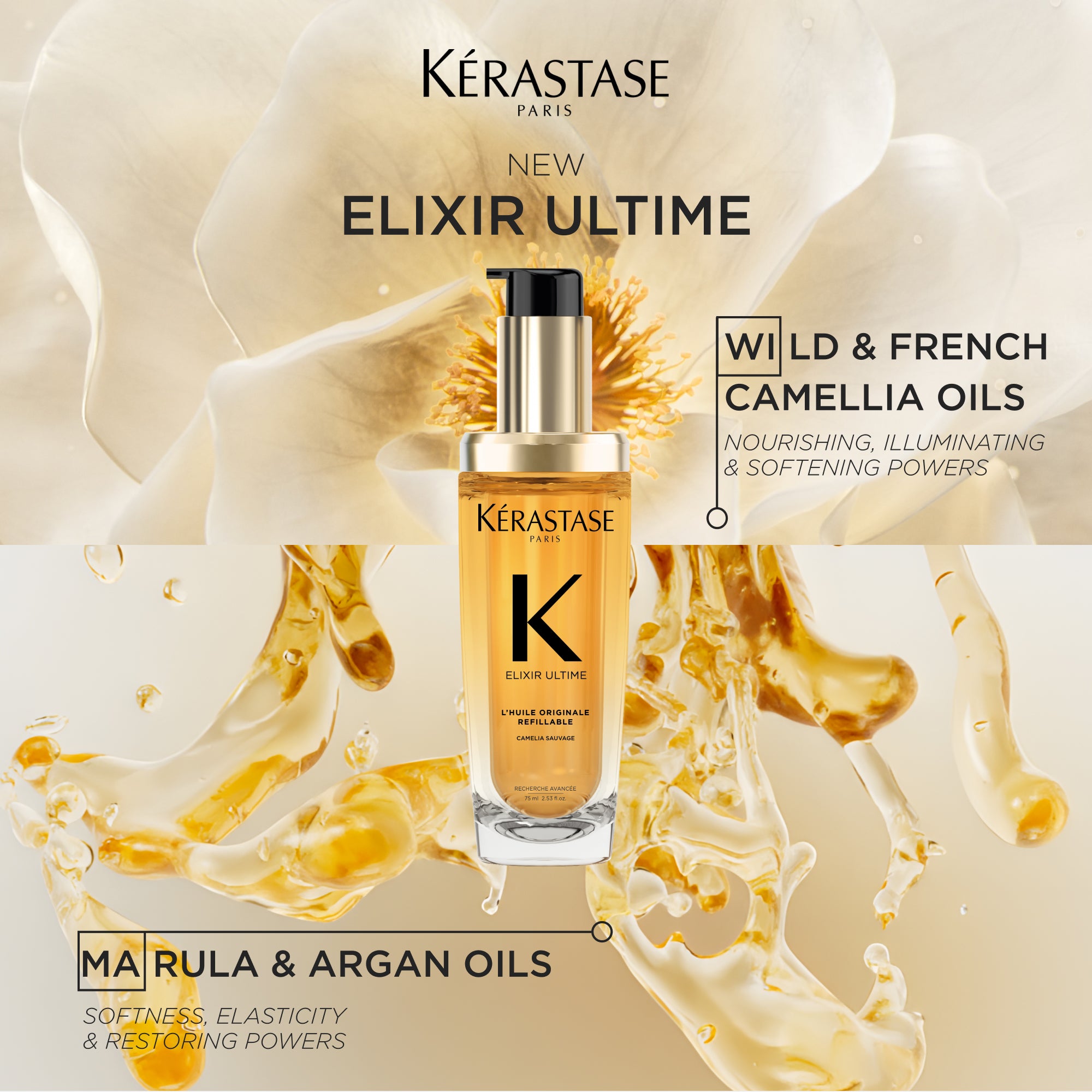 Elixir Ultime, L'Huile Originale Refillable Hair Oil – Kimage E-Store