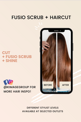 Haircut + Fusio Scrub + Shine Finishing Service E-Voucher